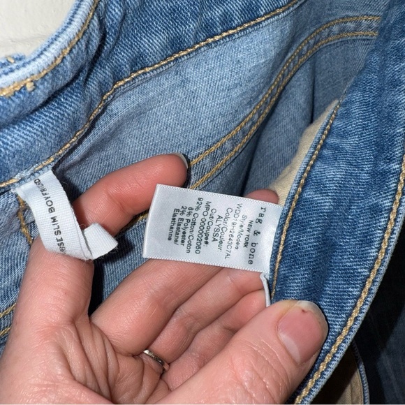 Rag & Bone Light Wash Dre Low Rise Slim Boyfriend Jeans, Women’s Size 33 - Picture 7 of 7